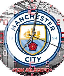 Tranh Đồng hồ treo tường Manchester city FC